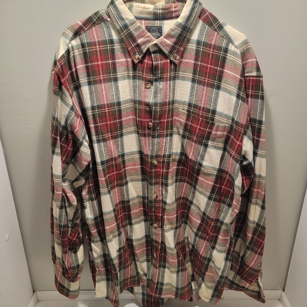 RedHead Red and Green Plaid Casual Shirt